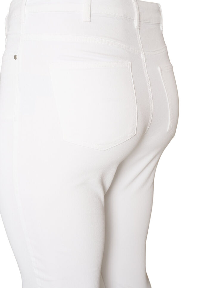 Amy korkea vy&ouml;t&auml;r&ouml;iset super slim fit -farkut, Valkoinen, Packshot image number 3