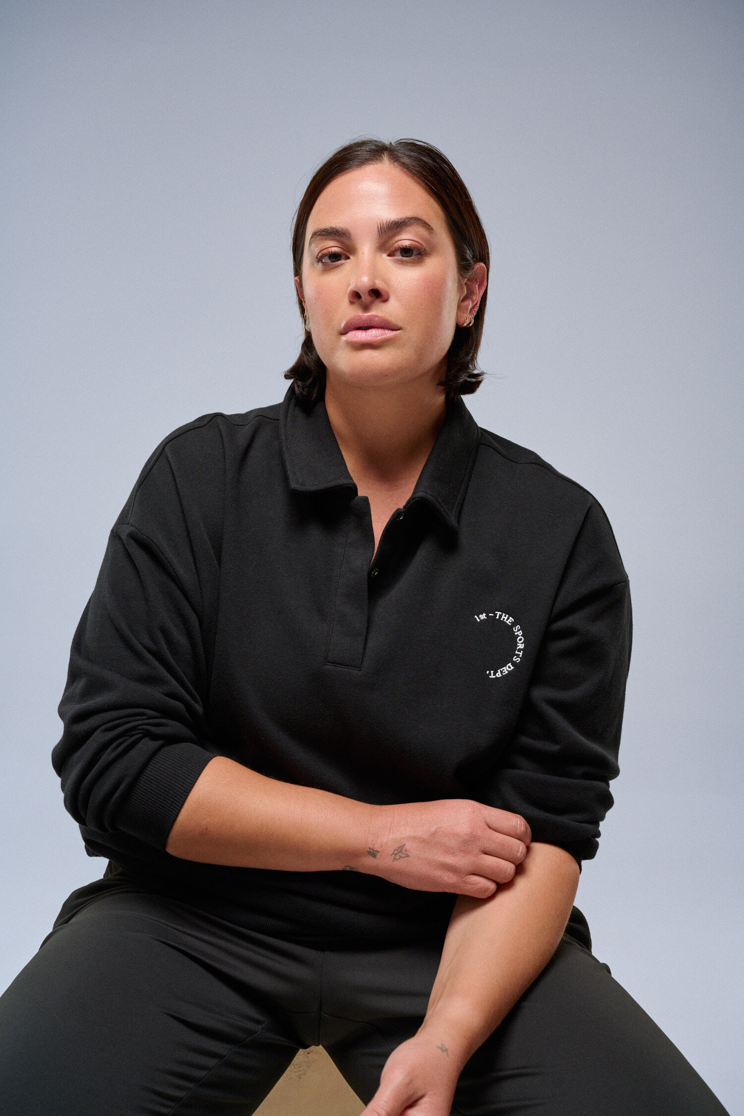 Collegepaita polo-yksityiskohdilla, , Model