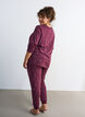 Painetut pyjamahousut, Tumma Bordeaux, Model image number 1