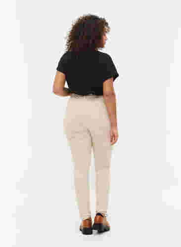 Korkeavyötäröiset Amy farkut super slim fit -mallissa, Oatmeal, Model image number 1