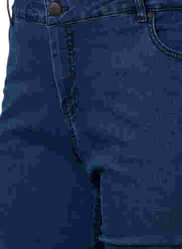 Ekstra slim Sanna farkut normaalilla vyötäröllä, Dark blue, Packshot image number 2