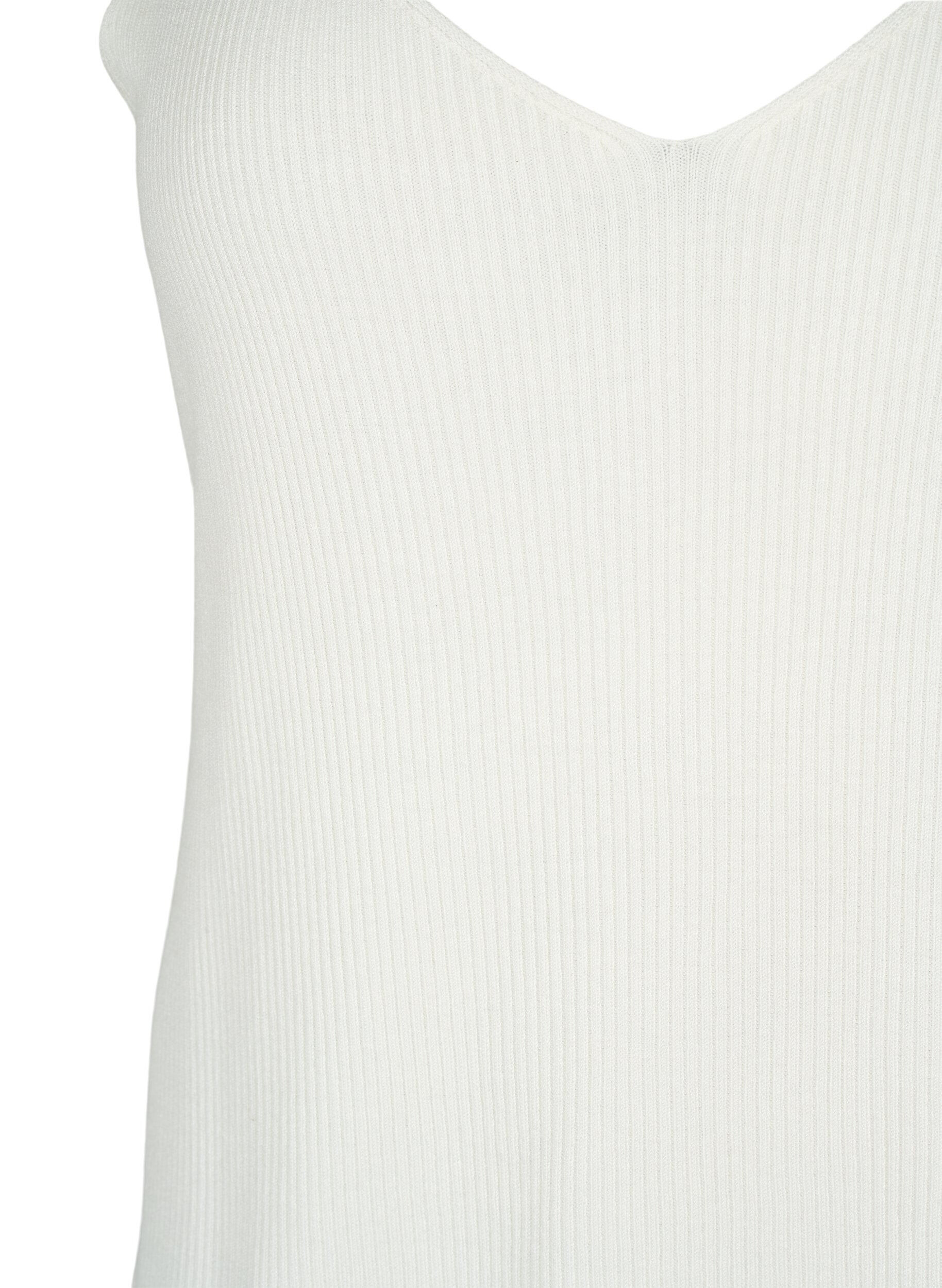 Zizzi Neulostoppi v-p&auml;&auml;ntiell&auml;, Cloud Dancer, Packshot image number 2