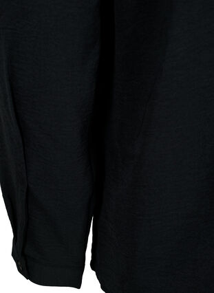 Pitkähihainen pusero, jossa on pitsinen yksityiskohta, Black, Packshot image number 3