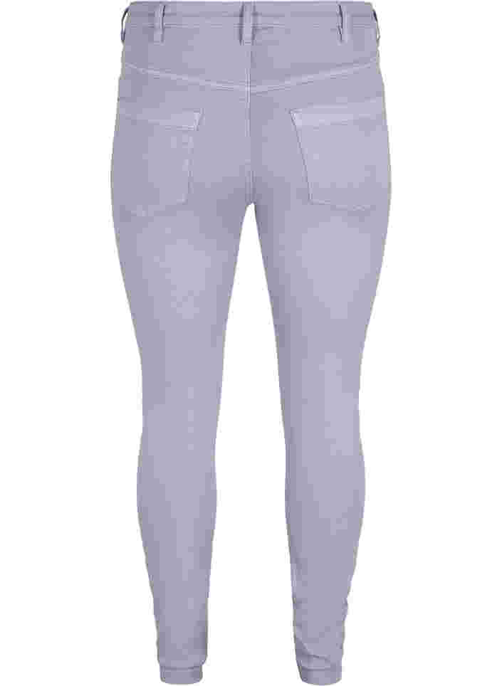 Korkeavyötäröiset super slim Amy farkut, Lavender, Packshot image number 1