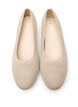 Ballerinat hienotekstuurisesta kankaasta, Beige, Packshot image number 2