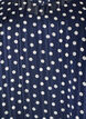 Kuviollinen mekko r&ouml;yhel&ouml;ill&auml; ja pitkill&auml; hihoilla, Sininen, Packshot image number 2