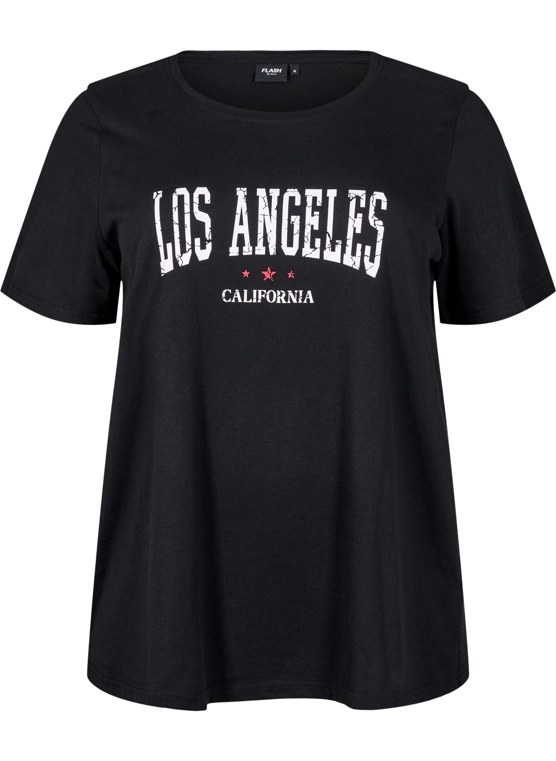 Zizzi FLASH - T-paita motiivilla, Musta, Packshot image number 0