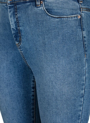 Amy-farkut, joissa on korkea vyötärö ja hyvin kapea istuvuus, Blue denim, Packshot image number 2