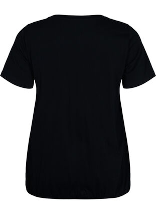 Puuvilla T-paita foliopainatuksella, Black W. Love, Packshot image number 1