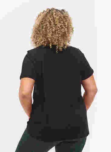 T-paita printillä treeniin , Black A.C.T.V, Model image number 1