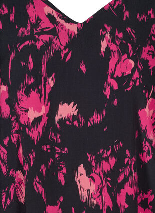 Pitkähihainen viskoosipusero kuosilla , Black Pink AOP, Packshot image number 2