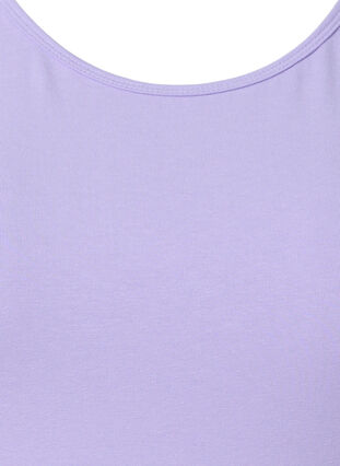 Yksivärinen perustoppi puuvillasta, Lavender, Packshot image number 2