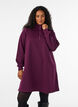 Collegepaitamekko korkealla ribbikauluksella ja vetoketjulla, Violetti, Model image number 0