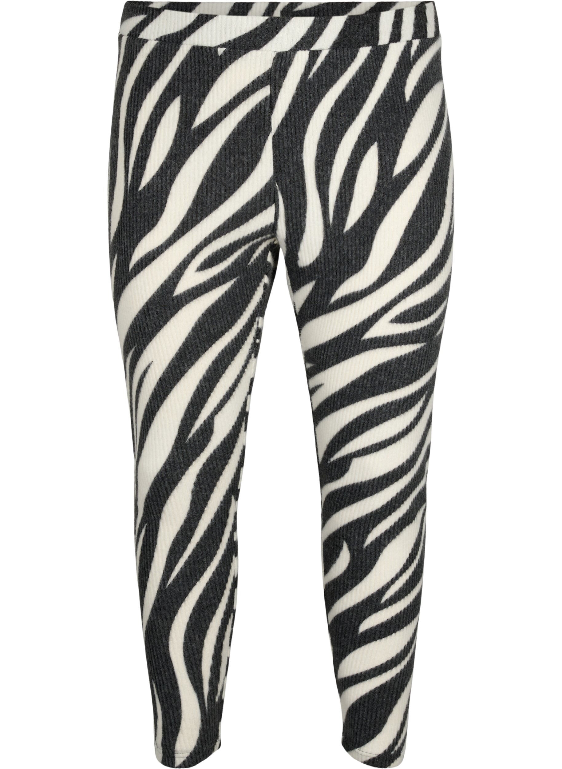 Zizzi Leggingsit seeprakuviolla, White Zebra, Packshot image number 0