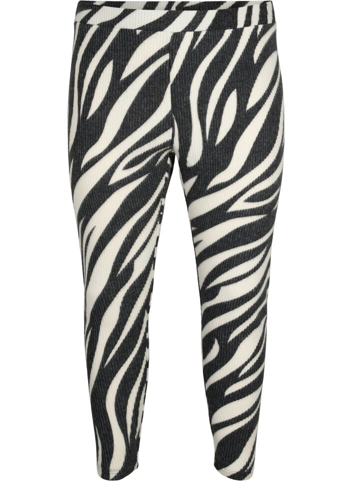 Leggingsit seeprakuviolla, White Zebra, Packshot image number 0