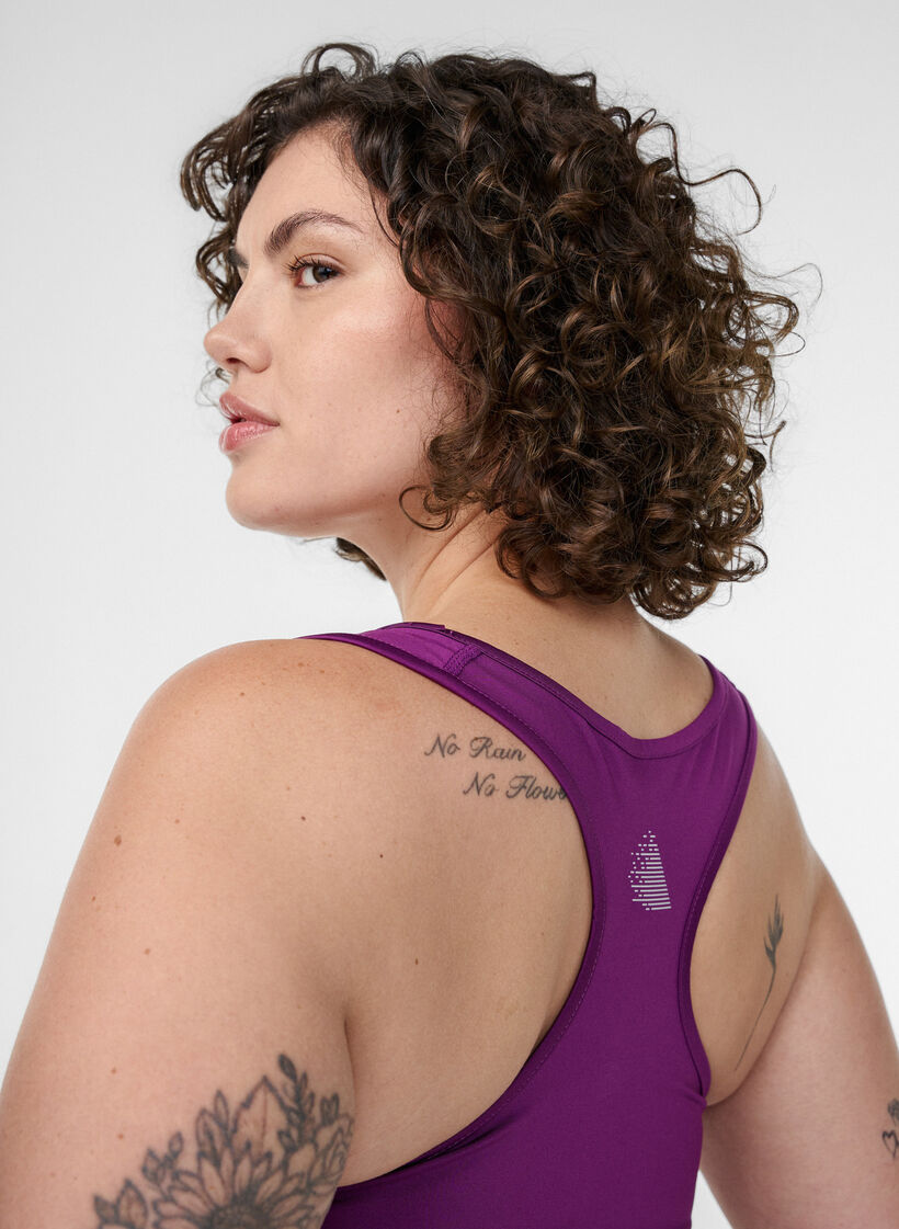 Urheiluliivit racerback-selk&auml;osalla, Violetti, Model image number 3
