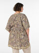 Viskoositunika paisley-kuviolla ja solmittavilla nauhoilla, Keltainen, Model image number 2