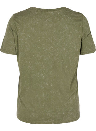 Puuvillainen t-paita painauksella, Ivy Green ACID WASH, Packshot image number 1