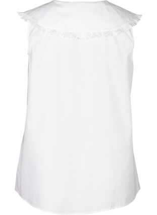 Hihaton paita suurella kauluksella , Bright White, Packshot image number 1
