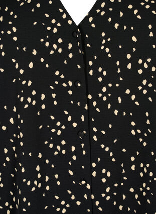 Paitapusero, jossa on v-pääntie ja kuvio, Black Dot AOP, Packshot image number 2