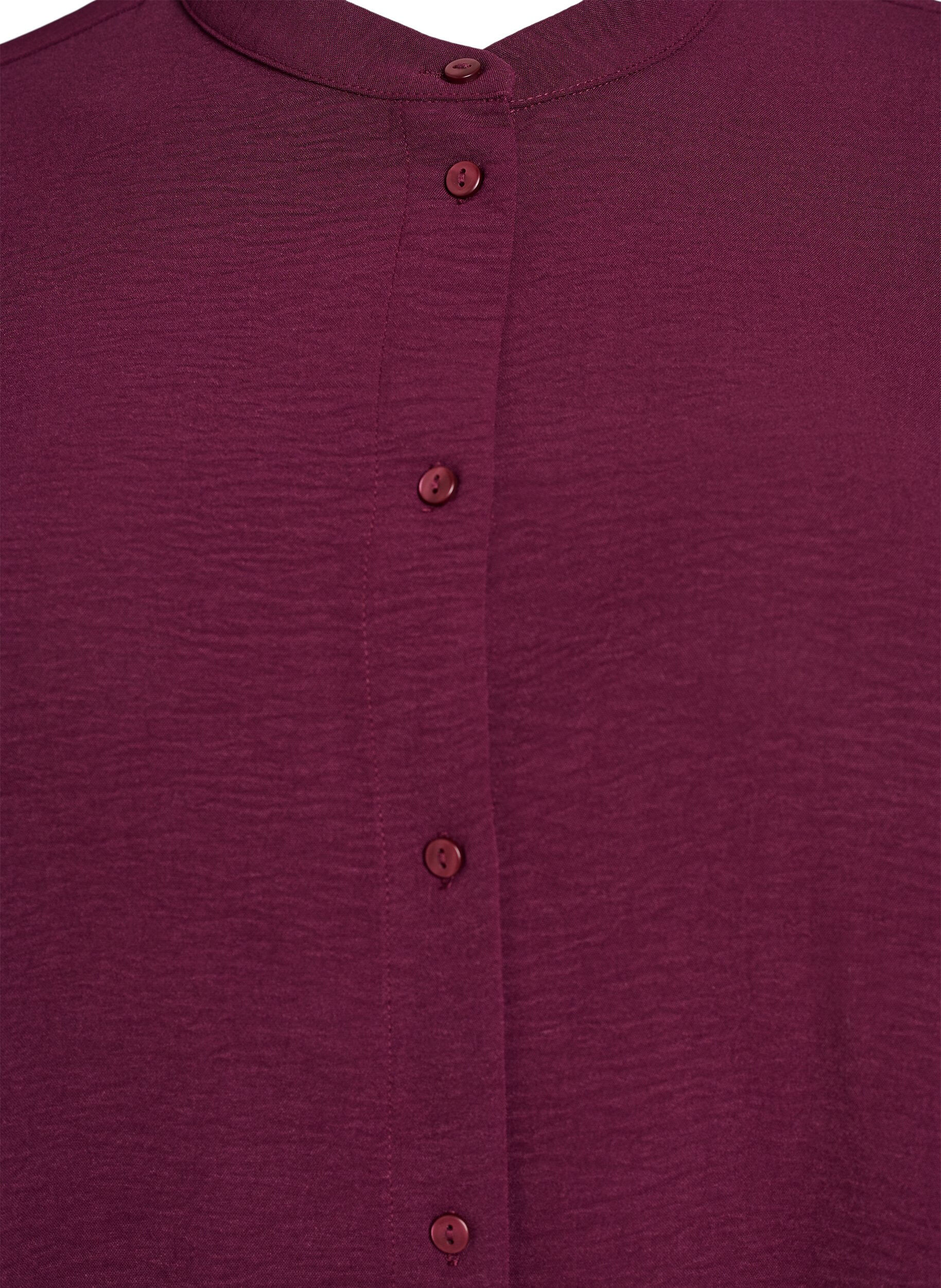ZizziTunika 3/4-hihoilla, Tumma Bordeaux, Packshot image number 2
