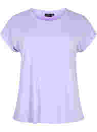 Lyhythihainen t-paita puuvillasekoitteesta, Lavender