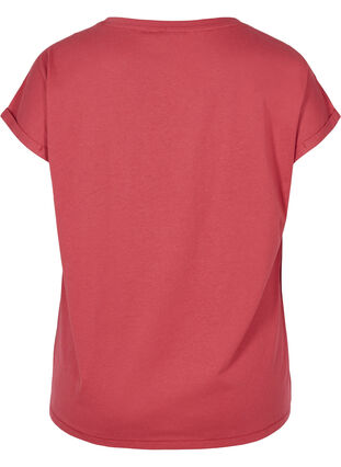 T-paita puuvillasta, Earth Red, Packshot image number 1