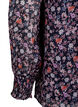 Kukkaisprintill&auml; ja glitterlangalla koristeltu pusero, Sininen, Packshot image number 3