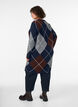 Neulemekko suurilla ruutukuviolla, Sininen, Model image number 2