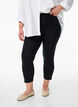 3/4-leggingsit napeilla, Musta, Model image number 0