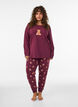 Painetut pyjamahousut, Punainen, Model image number 1
