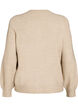 Neuletakki pehme&auml;st&auml; neuleesta kullanv&auml;risill&auml; napeilla, Beige, Packshot image number 1