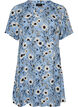 Lyhyt mekko kukkakuviolla, Sininen, Packshot image number 0
