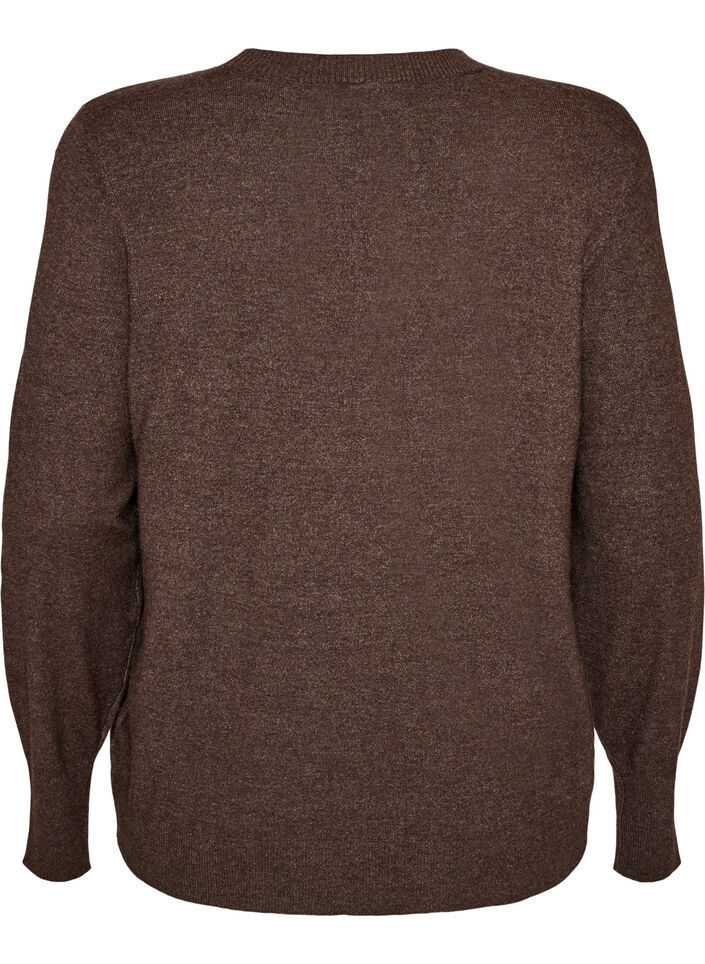Neulepusero py&ouml;re&auml;ll&auml; p&auml;&auml;ntiell&auml;, Ruskea, Packshot image number 1