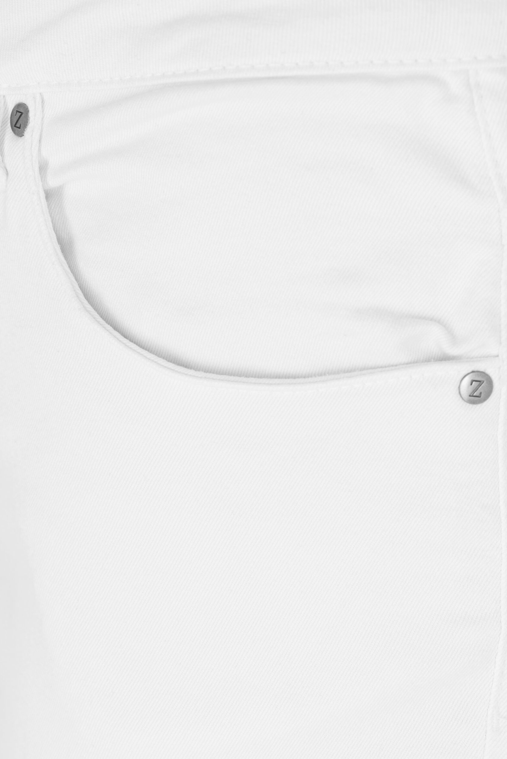 ZizziKorkeavy&ouml;t&auml;r&ouml;iset Amy-farkkucaprit super slim fit, Valkoinen, Packshot image number 2