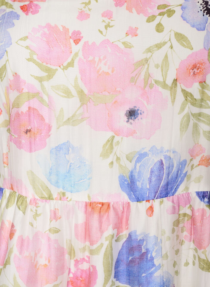 Pitk&auml; kukkamekko lyocellista r&ouml;yhel&ouml;ill&auml;, Valkoinen, Packshot image number 2