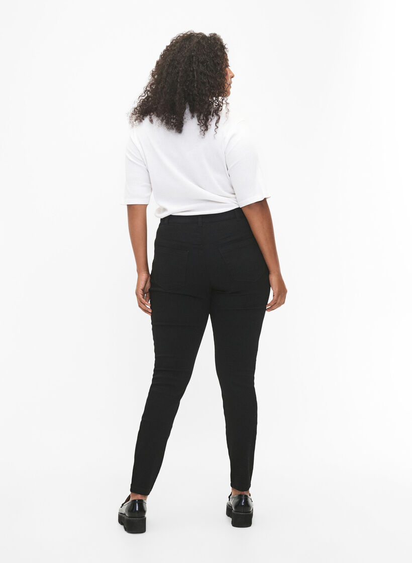 Jeggingsit puuvillasekoitteesta, Black, Model image number 1
