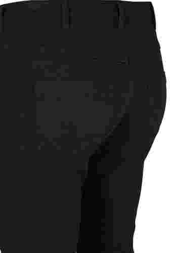 Ekstra slim Sanna farkut normaalilla vyötäröllä, Black, Packshot image number 3
