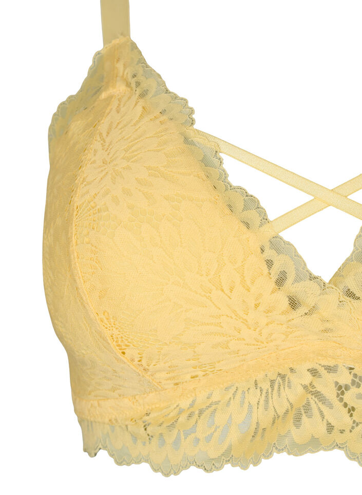 Bralette nauhayksityiskohdalla ja pehmeällä toppauksella, Pale Banana ASS, Packshot image number 2