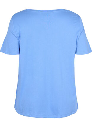 Lyhythihainen t-paita säädettävällä helmalla, Ultramarine, Packshot image number 1