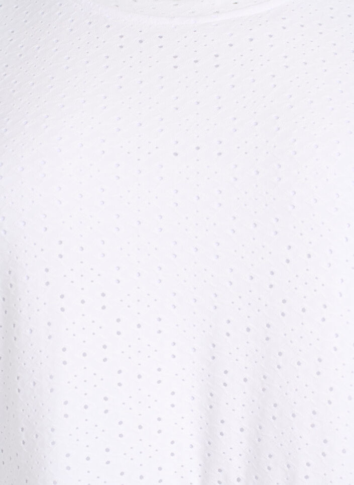 Lyhyt mekko pitsikuviolla ja kerrostetulla helmalla, Valkoinen, Packshot image number 2