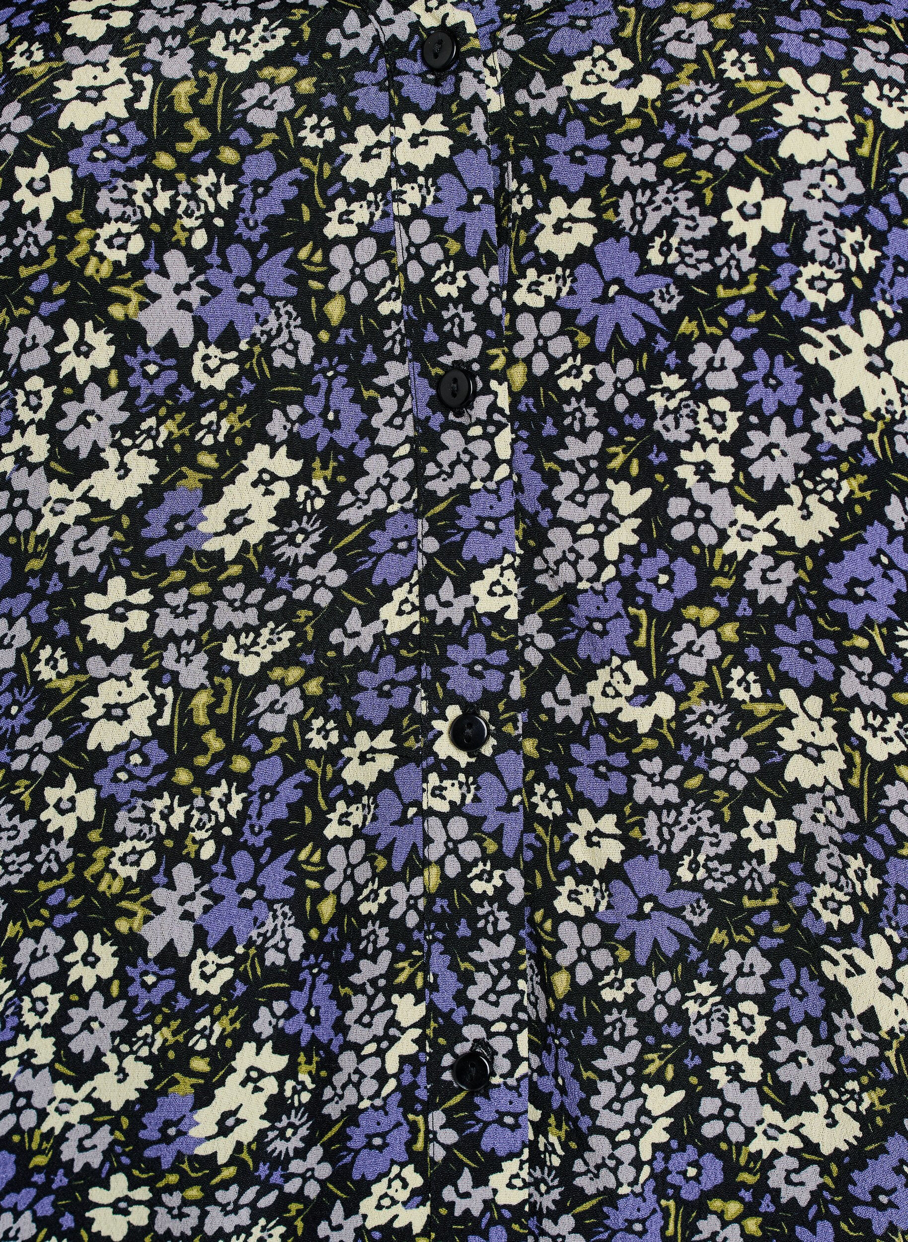 Zizzi Viskoosipusero printill&auml; ja nappikiinnityksell&auml;, Musta, Packshot image number 2