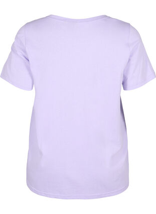 T-paita puuvillasta kuosilla , Lavender COLOR, Packshot image number 1