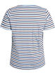 Puuvillainen raidallinen t-paita, Sininen, Packshot image number 1