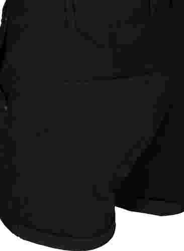 Puuvillashortsit taskuilla, Black, Packshot image number 3