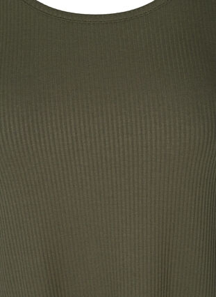 Ribattu mekko lyhyillä hihoilla, Dark Green, Packshot image number 2
