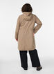 Kevyt hupullinen parka, Ruskea, Model image number 2