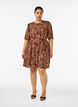Mekko paisley-kuosilla ja solmittavalla vy&ouml;ll&auml;, Ruskea, Model image number 1