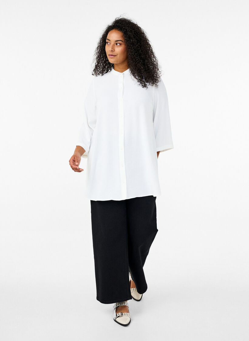 Tunika 3/4-hihoilla, Vanilja, Model image number 1