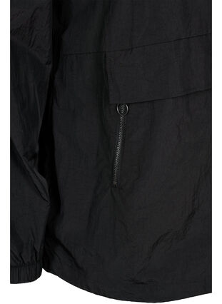 Treenianorakki hupulla ja taskuilla, Black, Packshot image number 3